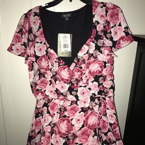 High low floral dress